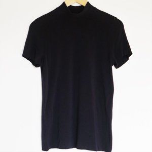 Kit + Ace Navy Short Sleeve Turtleneck
